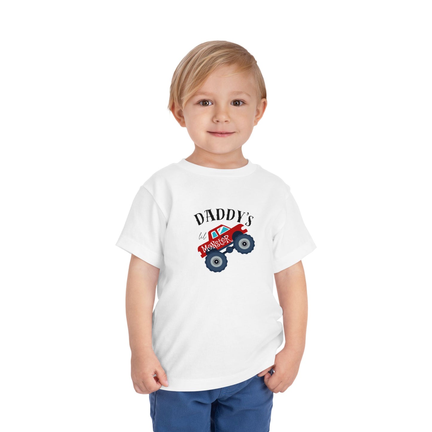 Toddler Tee — "Daddy's Monster Truck" Graphic Shirt
