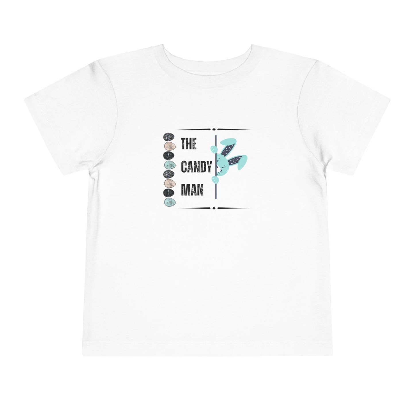 Toddler Tee — "The Candy Man" Cute Easter Bunny Candy Graphic Shirt