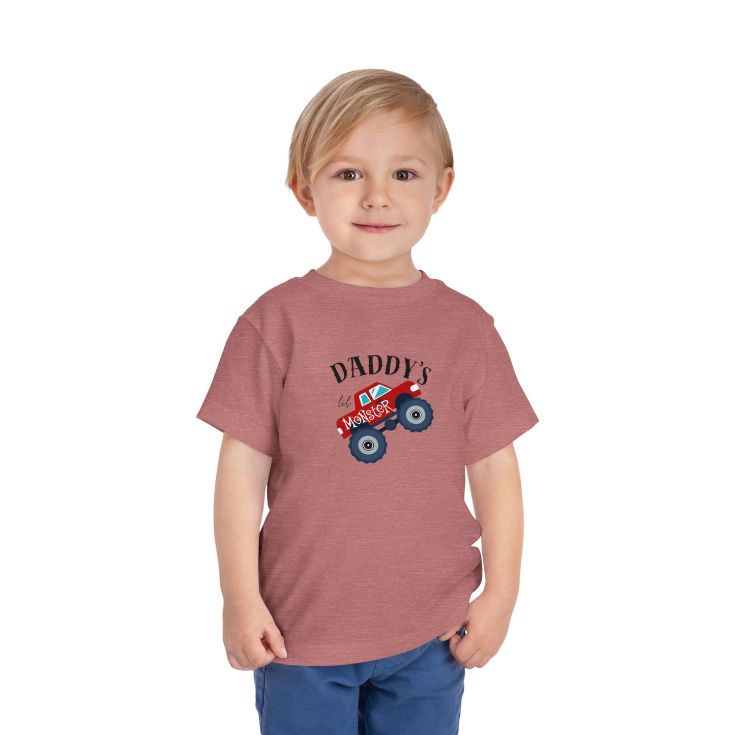 Toddler Tee — "Daddy's Monster Truck" Graphic Shirt