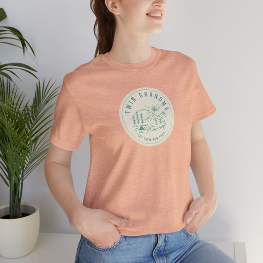 Twin Grandma-Let them run free-Vintage Camp Logo Shirt