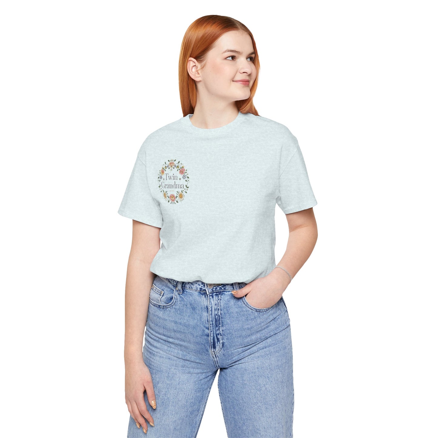 Twin Grandma Floral Tee — Vintage Flower T-Shirt