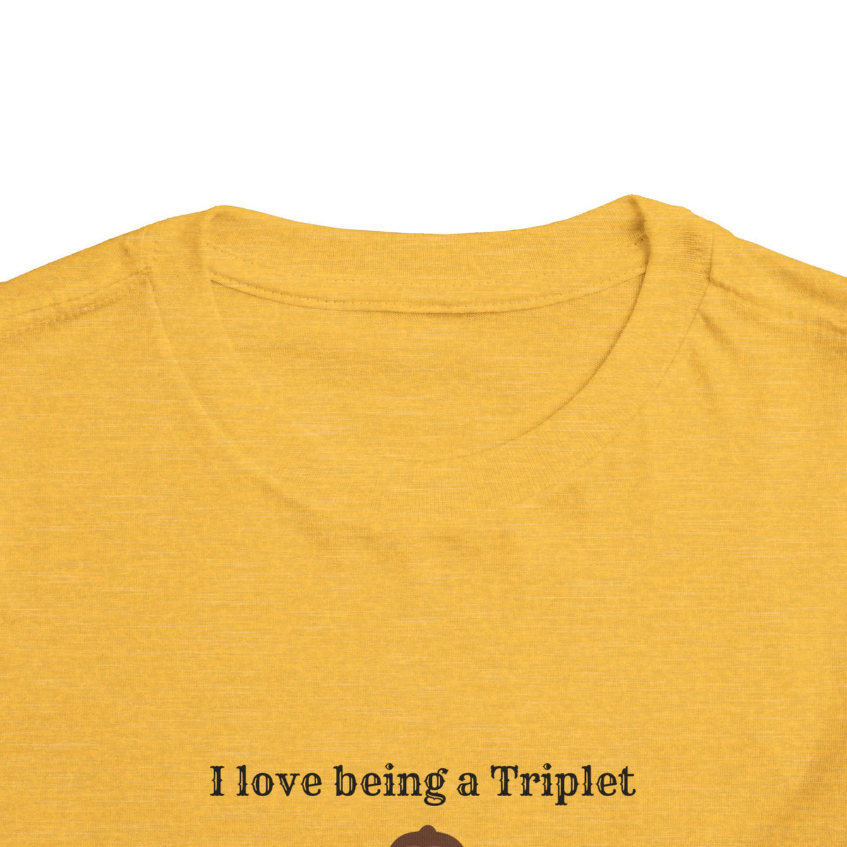 I Love Being a Triplet Toddler Tee – Cute Matching Sibling Autumn Shirt