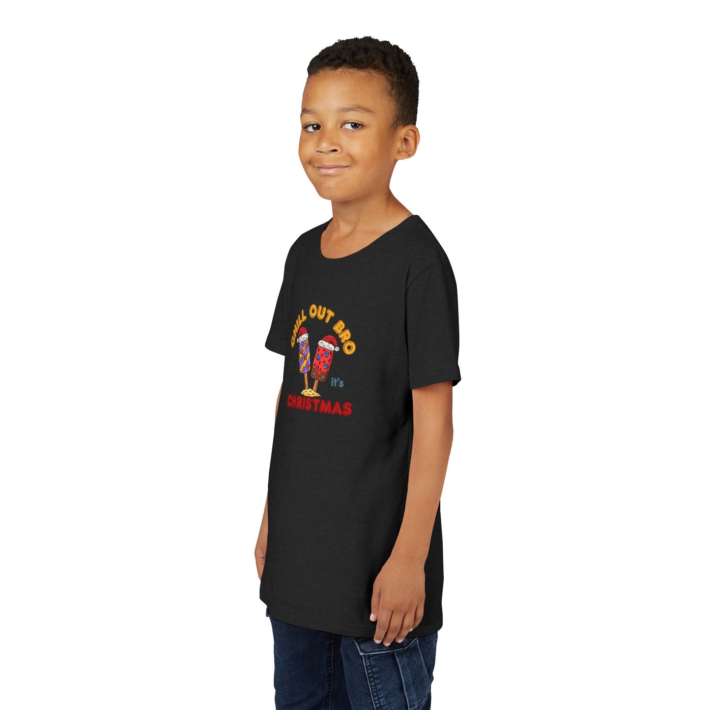 Chill Out Bro, It's Christmas- Young Adult- Popsicle Holiday Shirt