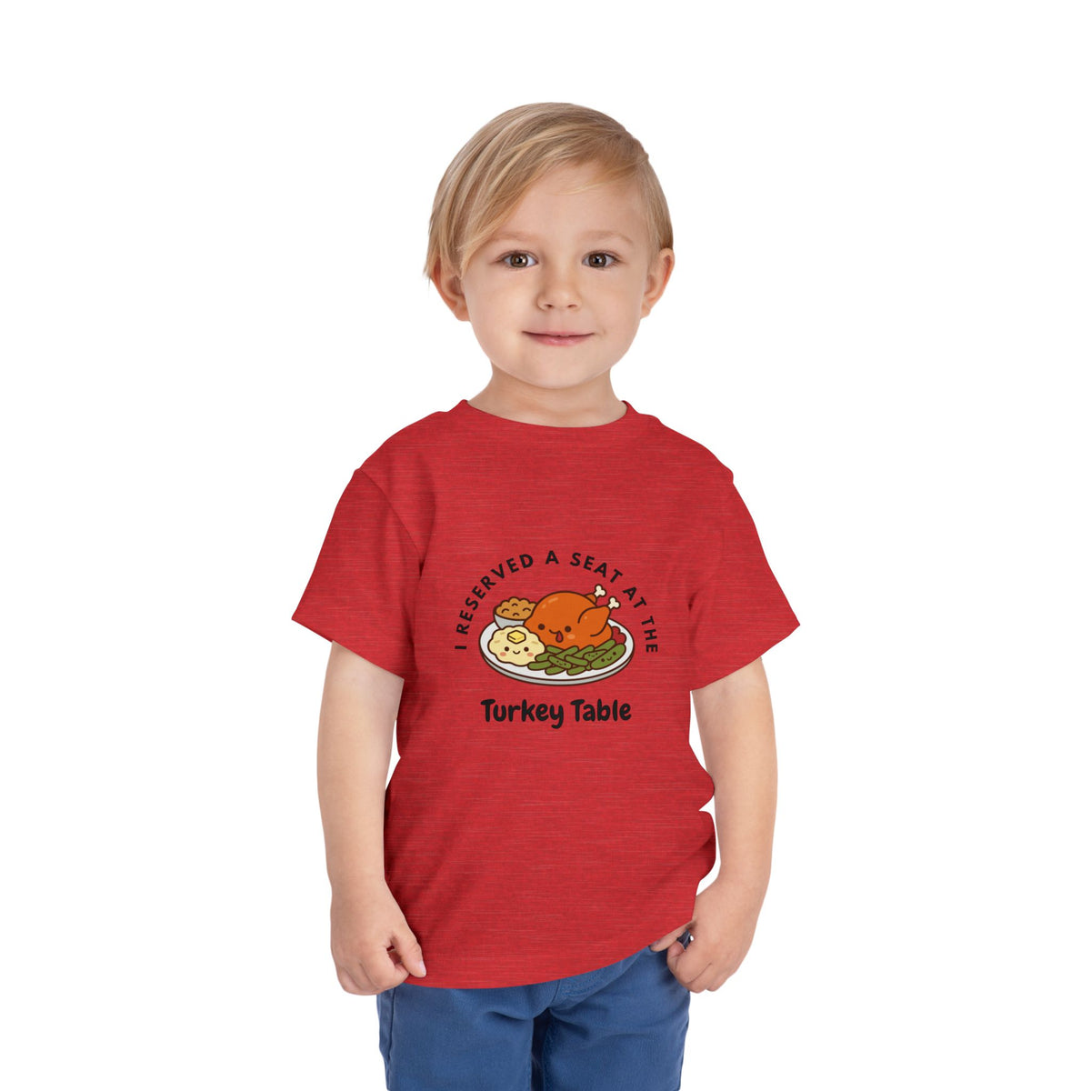 I Reserved a Seat at the Turkey Table- Toddler Thanksgiving Shirt