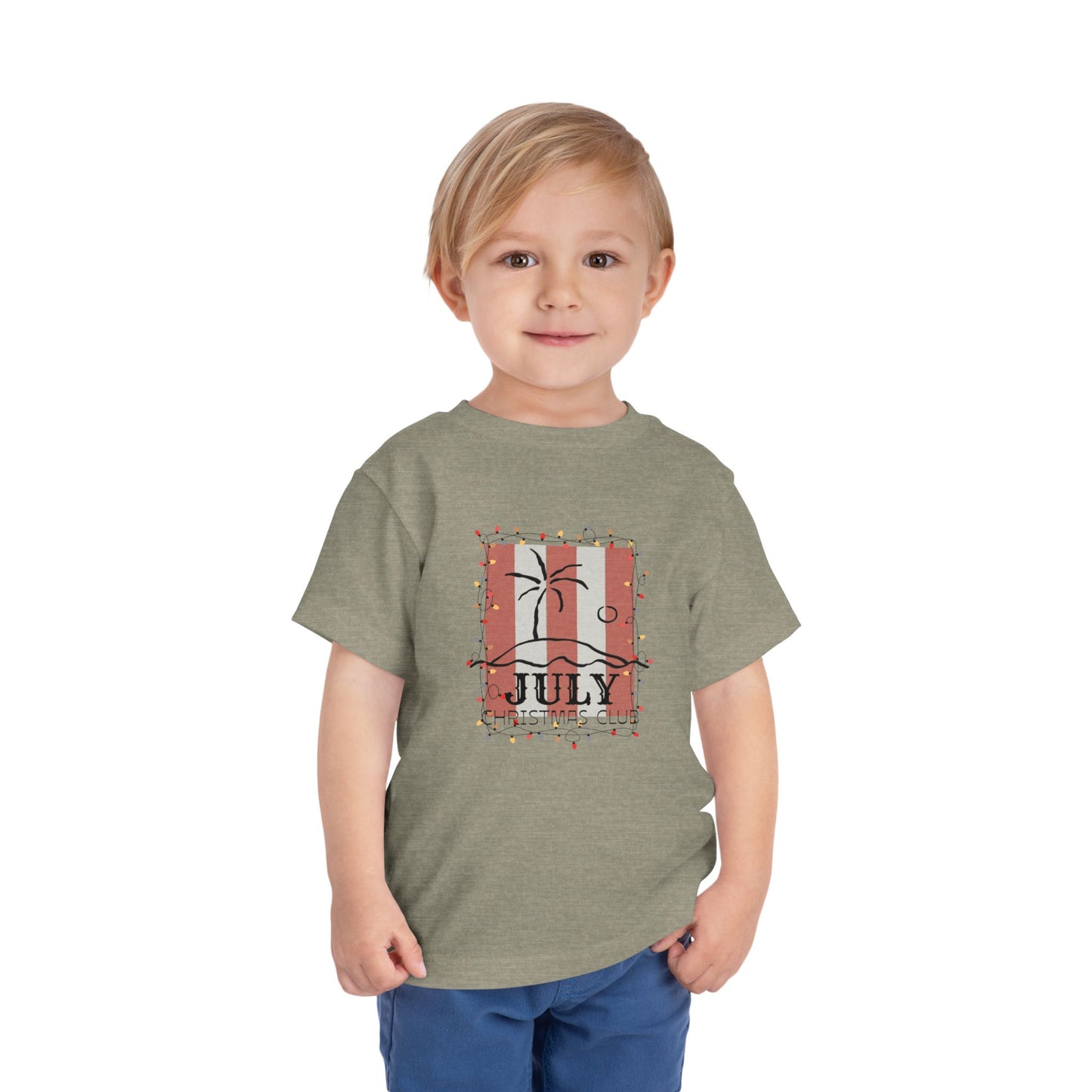 July Christmas Club- Toddler Tee — Cute Beach Holiday Shirt