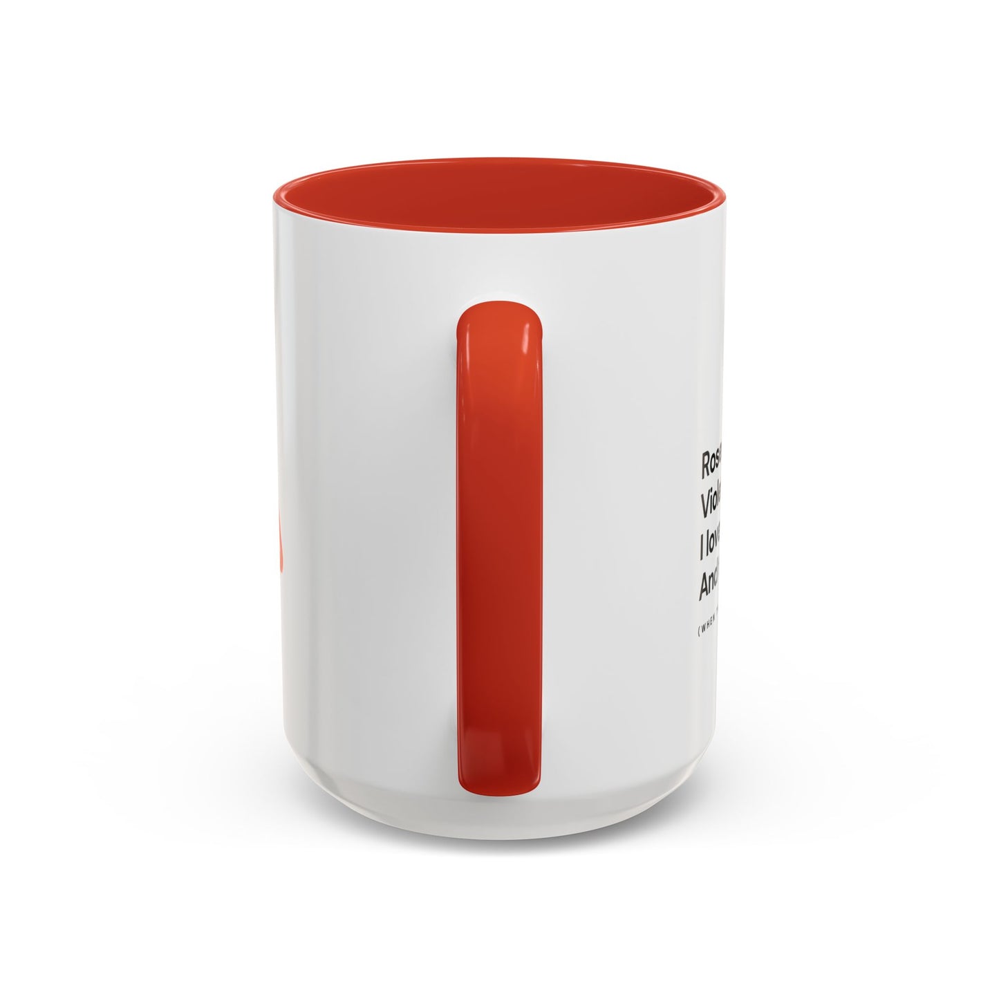Funny 'I Love Old People' Accent Coffee Mug — Humorous Roses Are Red Poem Gift