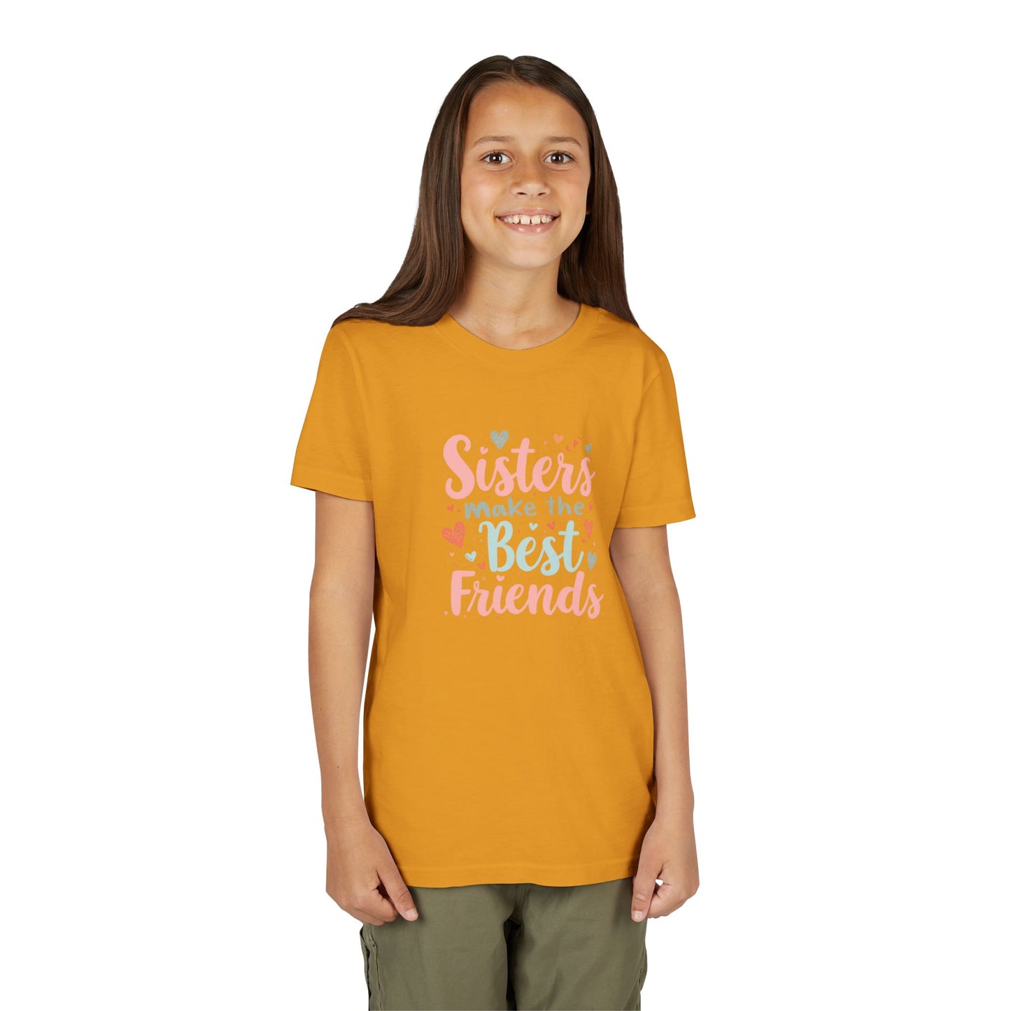 Youth Tee — “Sisters Make the Best Friends” Kids’ Sibling Love T-Shirt