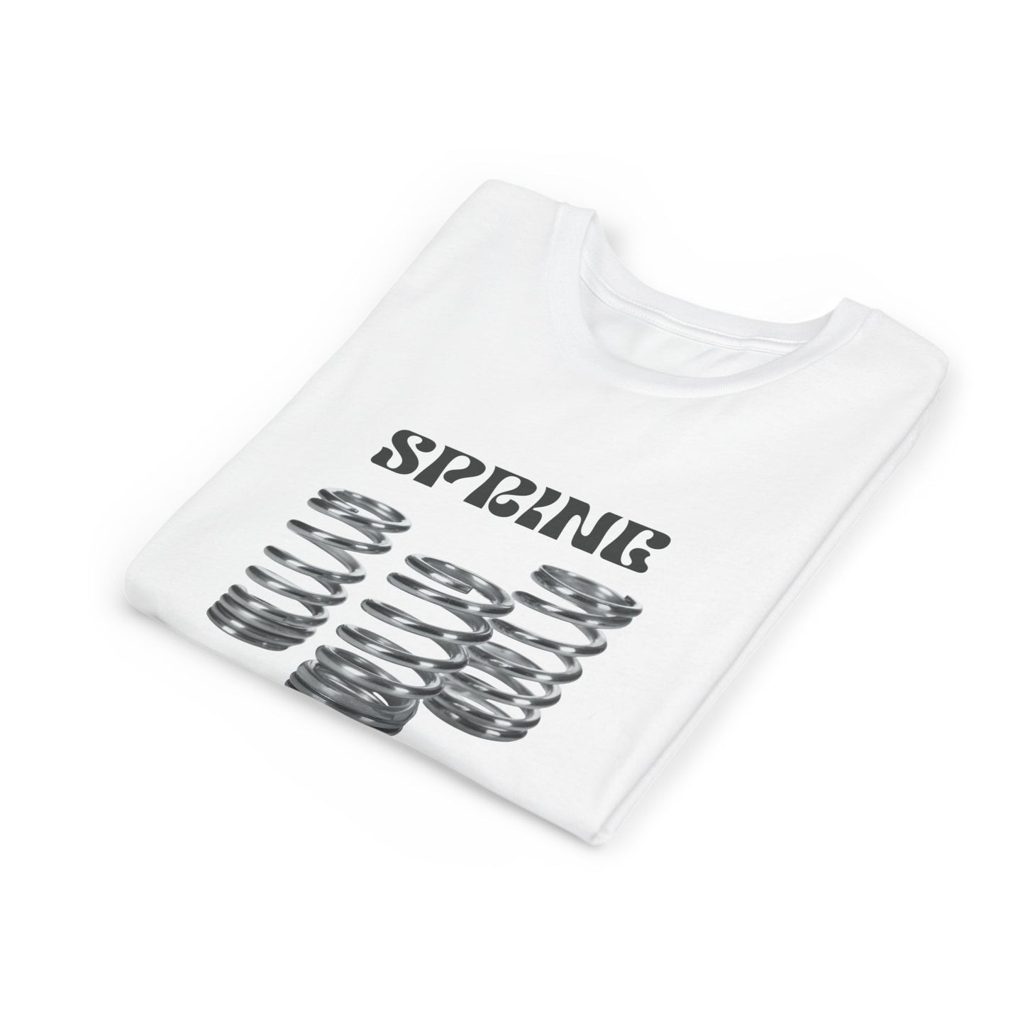 Spring Energy Unisex Youth T‑Shirt — Kids Graphic Tee with Coil Springs Design