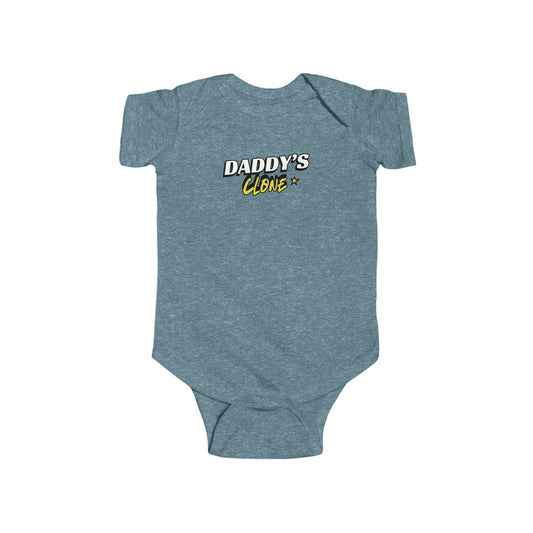 "Daddy's Clone"- Newborn to 2 years old Bodysuit - Cute Baby Gift for New Parents