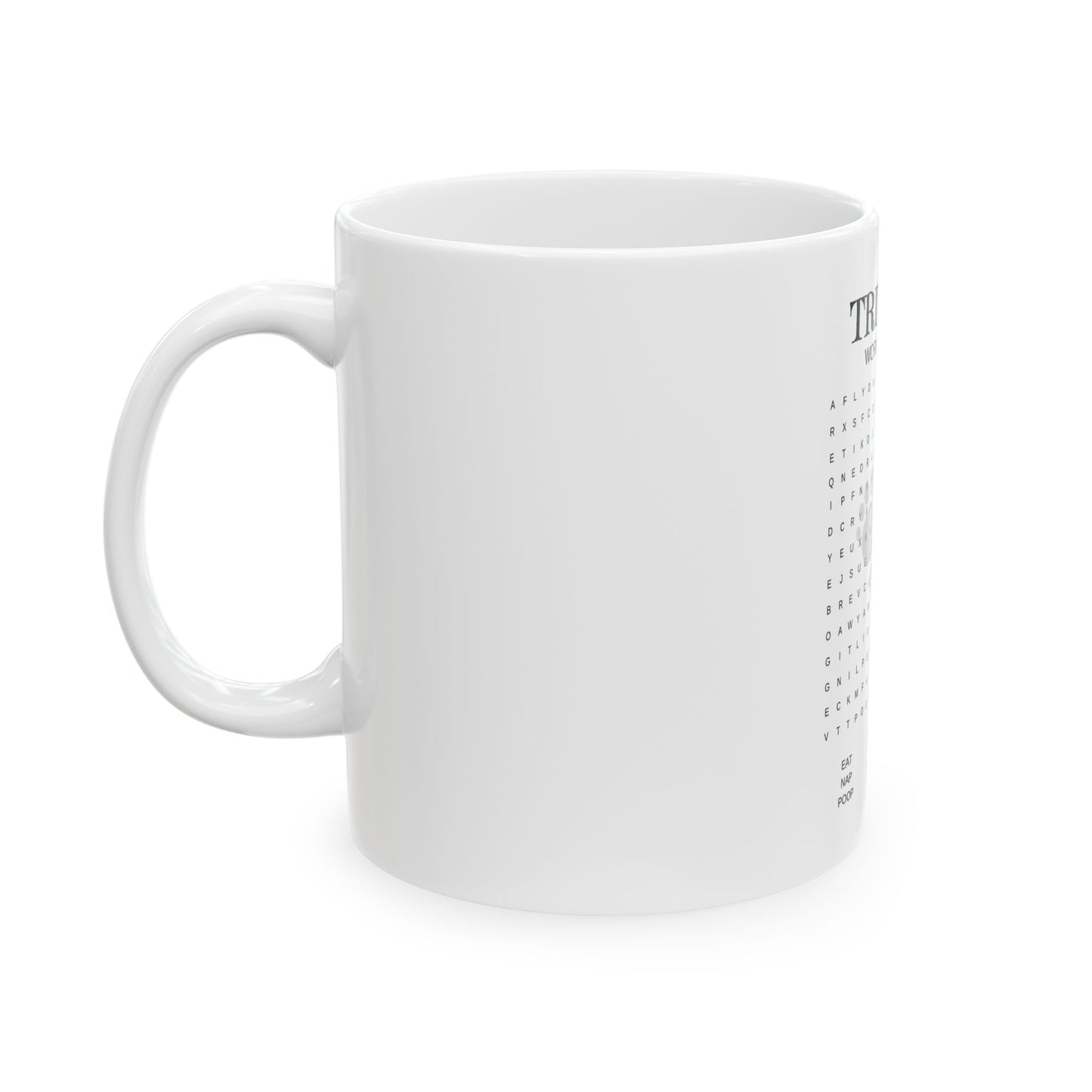 Triplet Funny Word Search Ceramic Mug - 11oz  for Laughs and Gifts