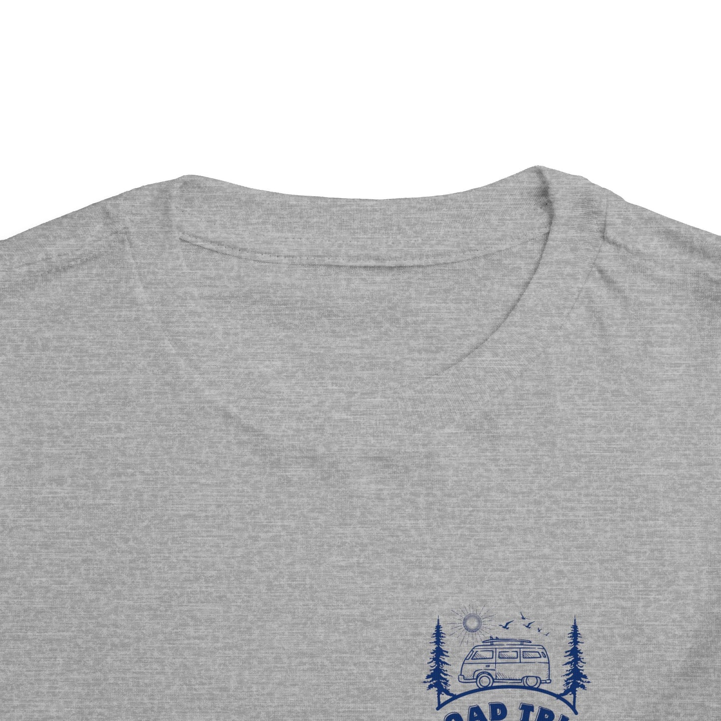 Toddler Triplet Shirt — 'Road Trip' Camper Van Graphic-Front and Back Designs