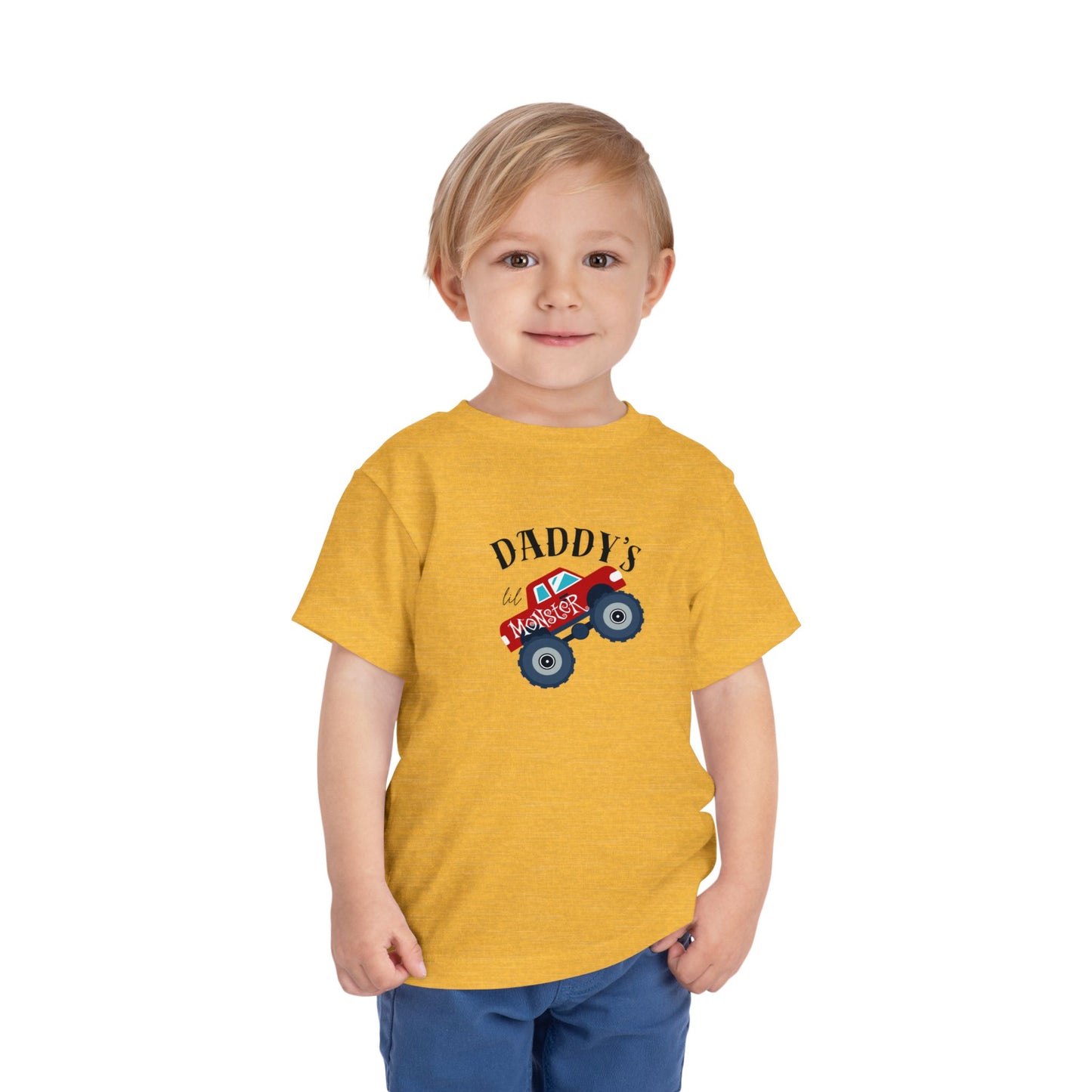 Toddler Tee — "Daddy's Monster Truck" Graphic Shirt