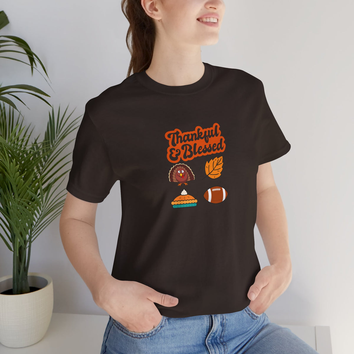 Thankful & Blessed Thanksgiving T-Shirt