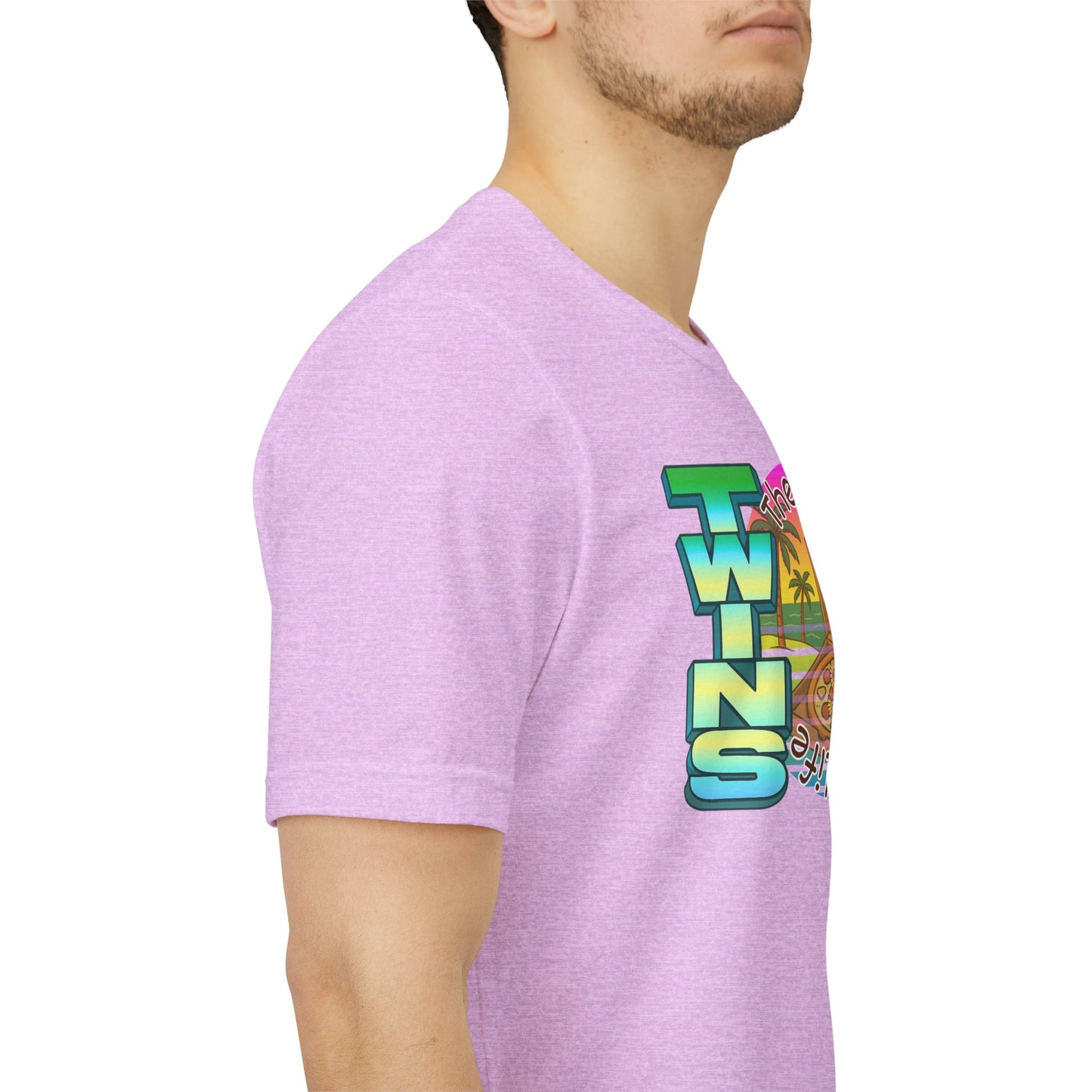 Hawaiian Pizza- Twin Dad Beach T-Shirt — Vintage 90's Style Tee