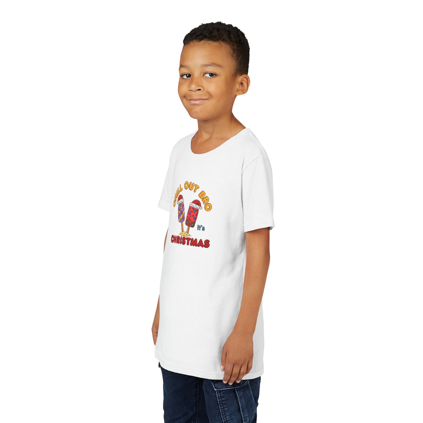 Chill Out Bro, It's Christmas- Young Adult- Popsicle Holiday Shirt