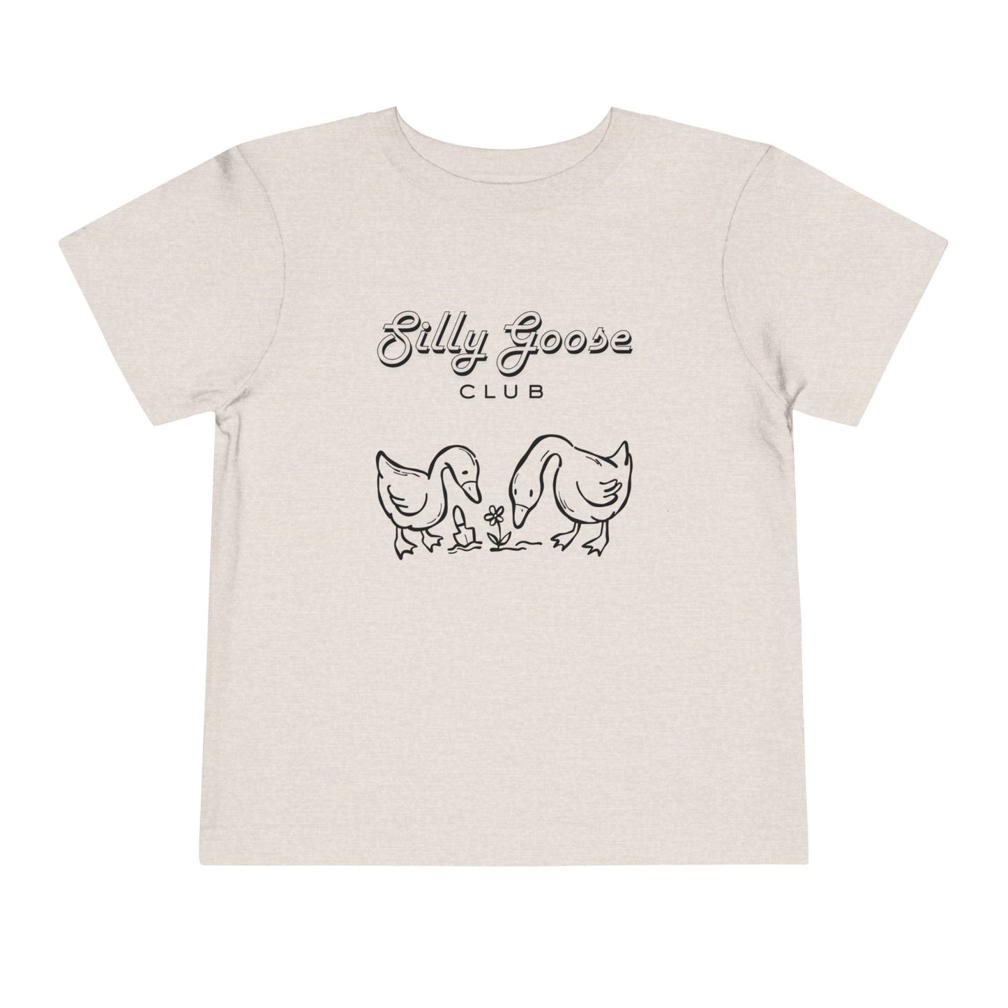 Toddler Tee — "Silly Goose Club" Cute Goose Family Shirt