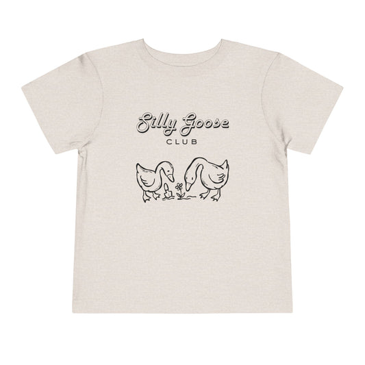 Toddler Tee — "Silly Goose Club" Cute Goose Family Shirt
