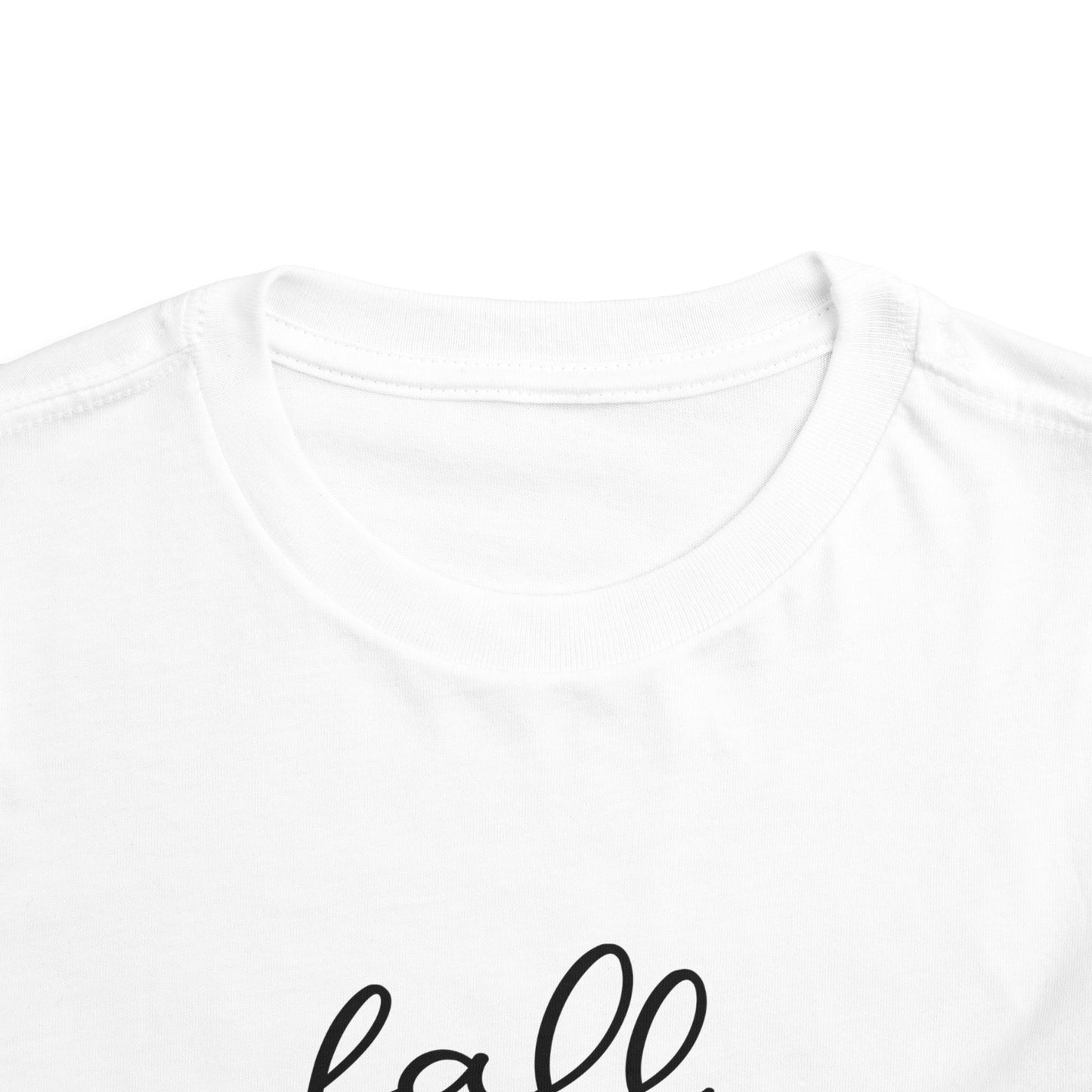 Toddler Tee – "Fall Vibes" Pumpkin & Leaf Autumn Graphic