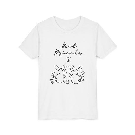 Young Adult Tee - "Best Friends" Bunny Trio Kids Graphic Shirt