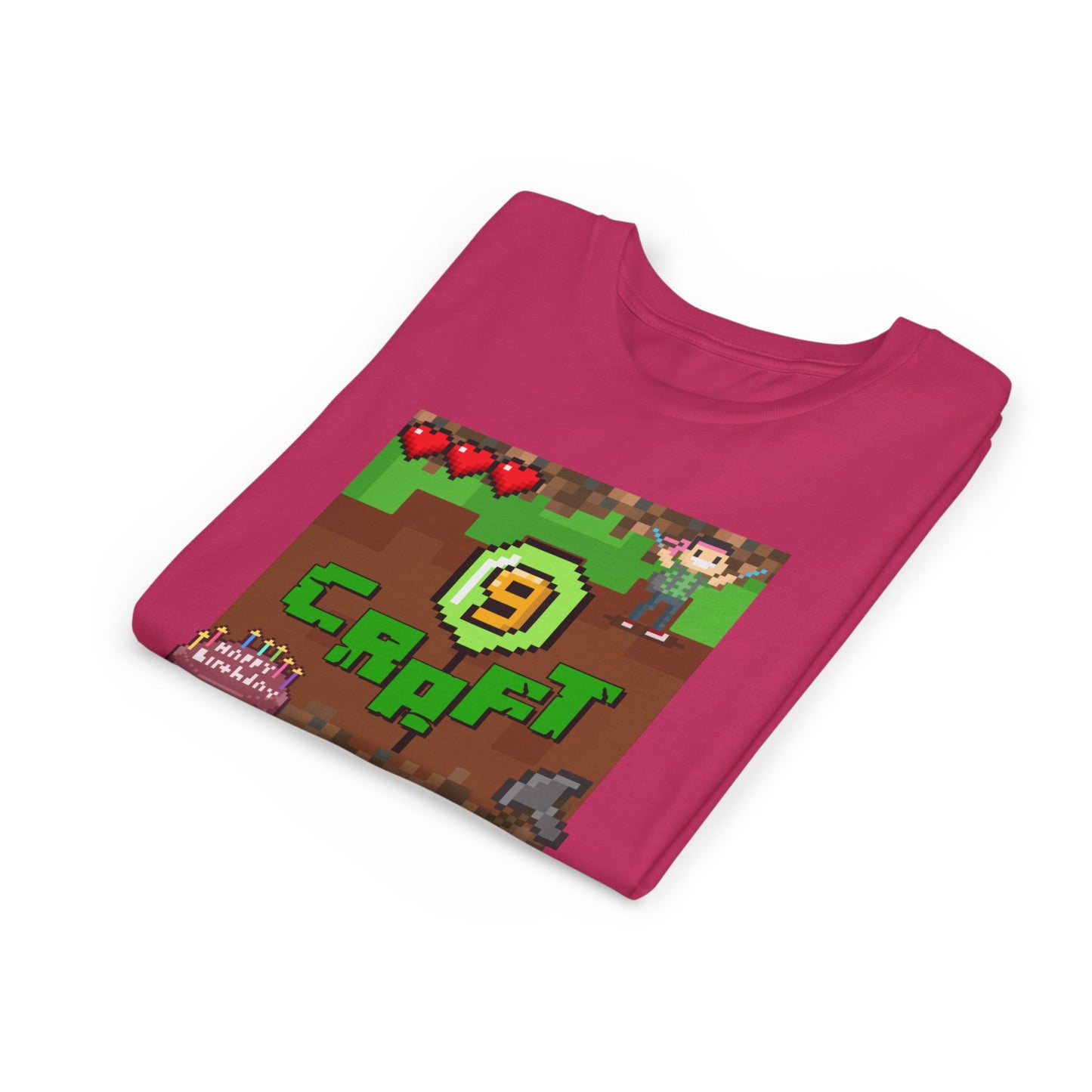 Minecraft-Style '9 Craft' Kids Tee — Birthday Gamer Shirt