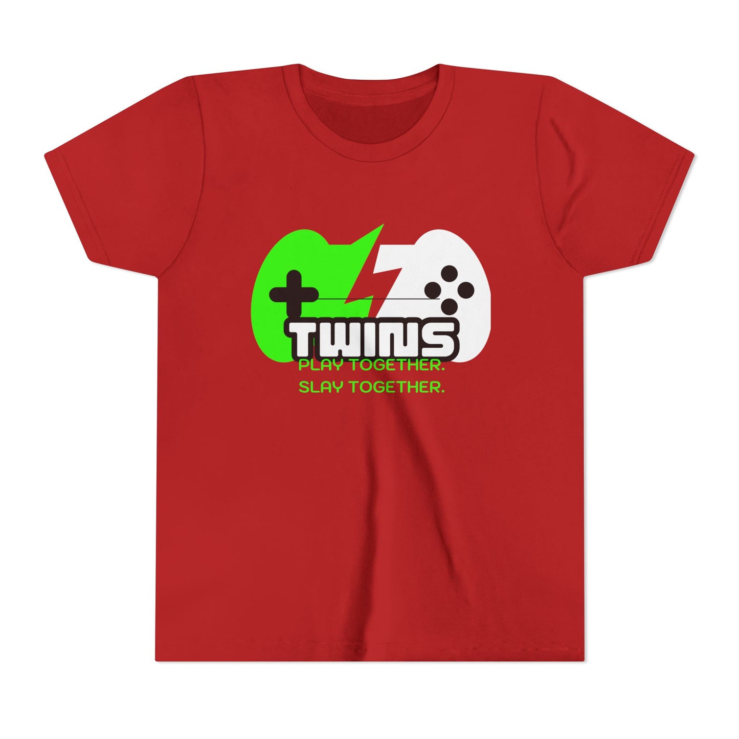 Teen Twins Gaming Tee — "Twins: Play Together, Slay Together"