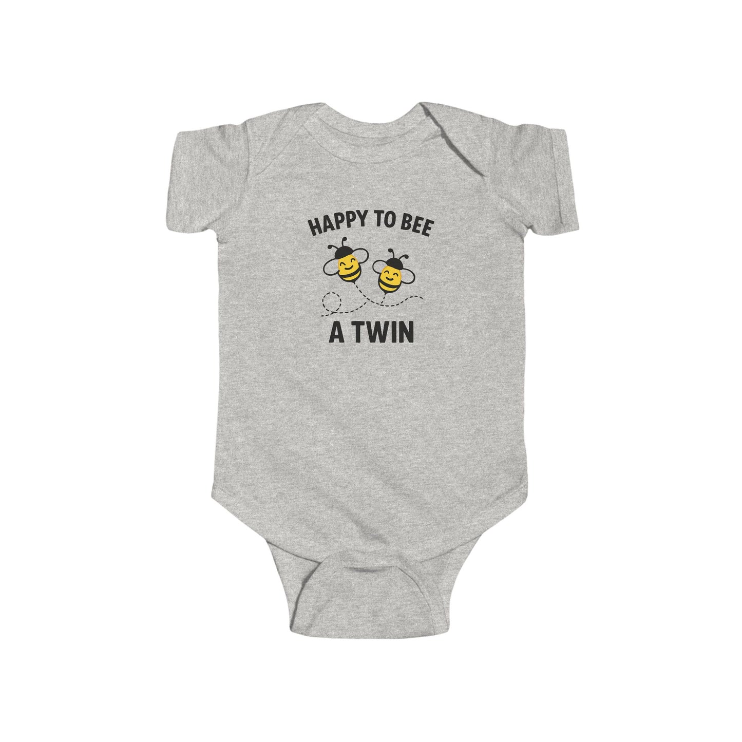 Happy to Bee a Twin Baby Bodysuit