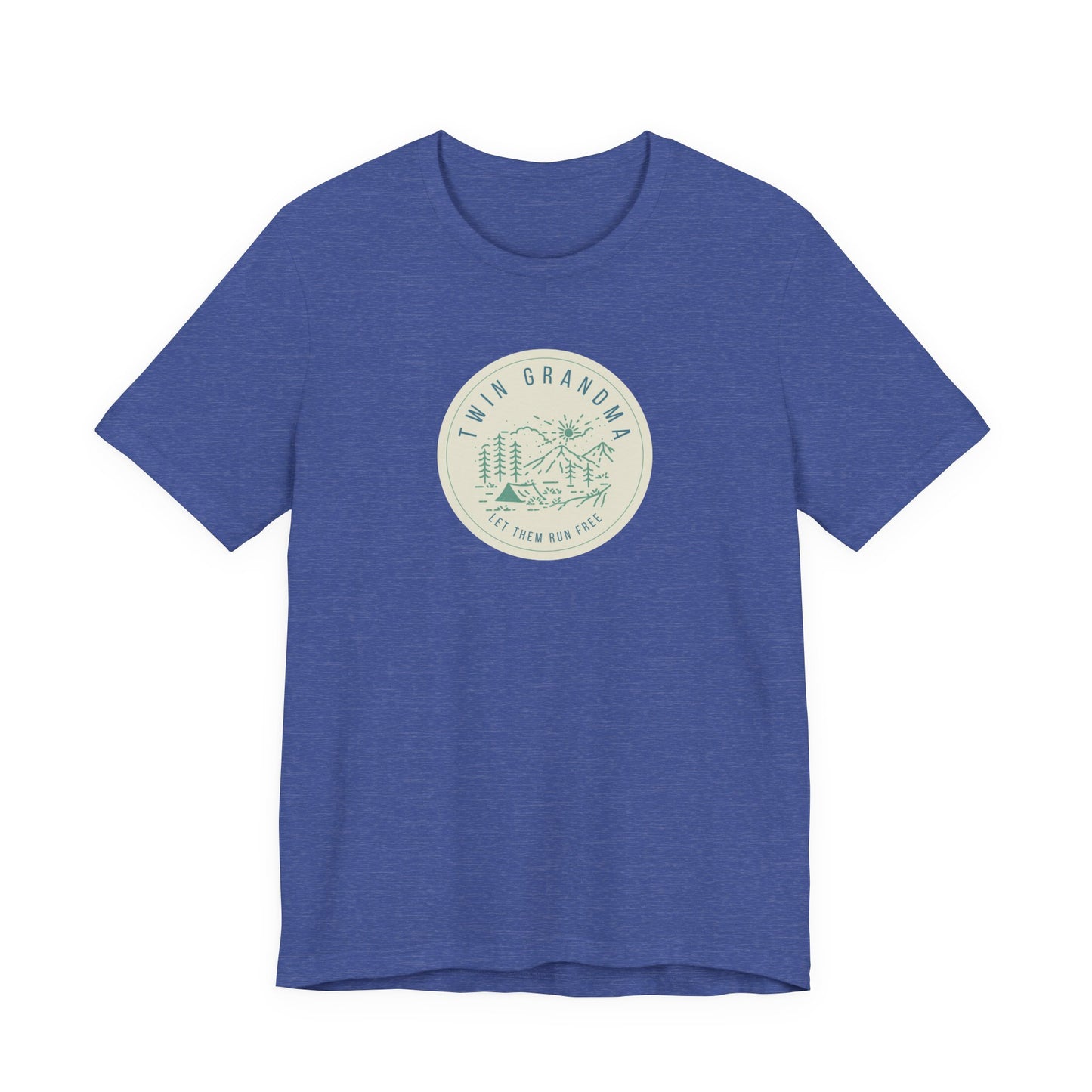 Twin Grandma-Let them run free-Vintage Camp Logo Shirt