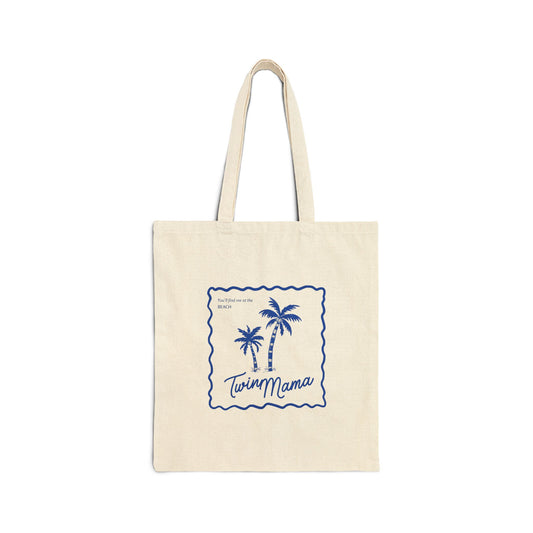 Twin Mama- Tote Bag — Palm Beach Canvas Tote | Beachy Motherhood Gift