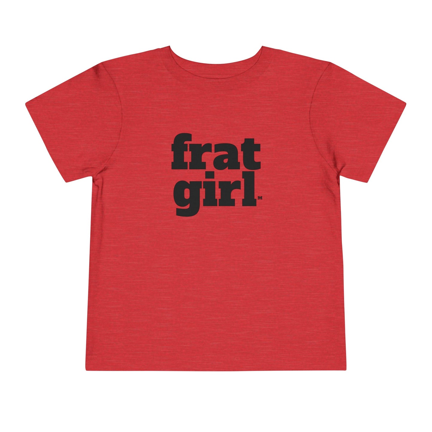 Fraternal Twin- Frat Girl- Toddler Tee — "frat girl" Front with "Time to Party" Back Graphic