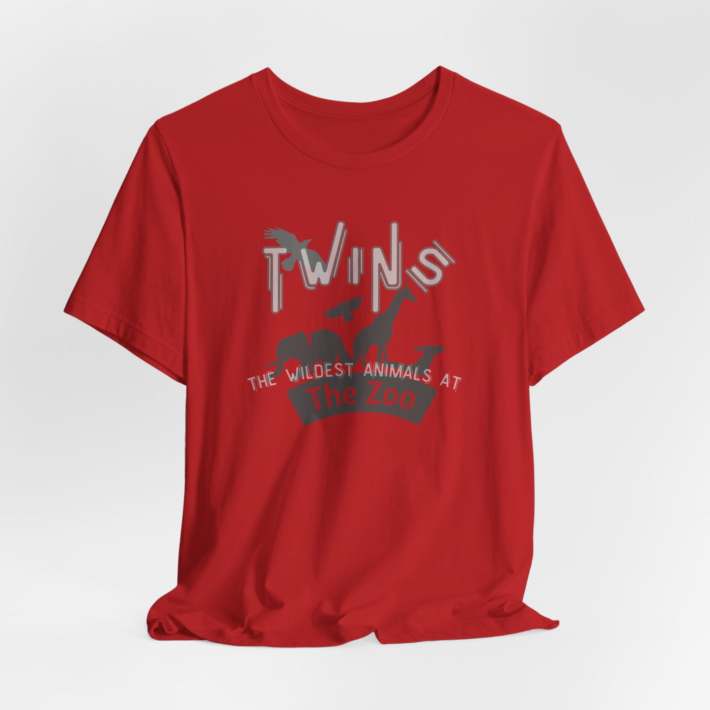 Twins Zoo T-Shirt — 'The Wildest Animals at the Zoo' Graphic Tee