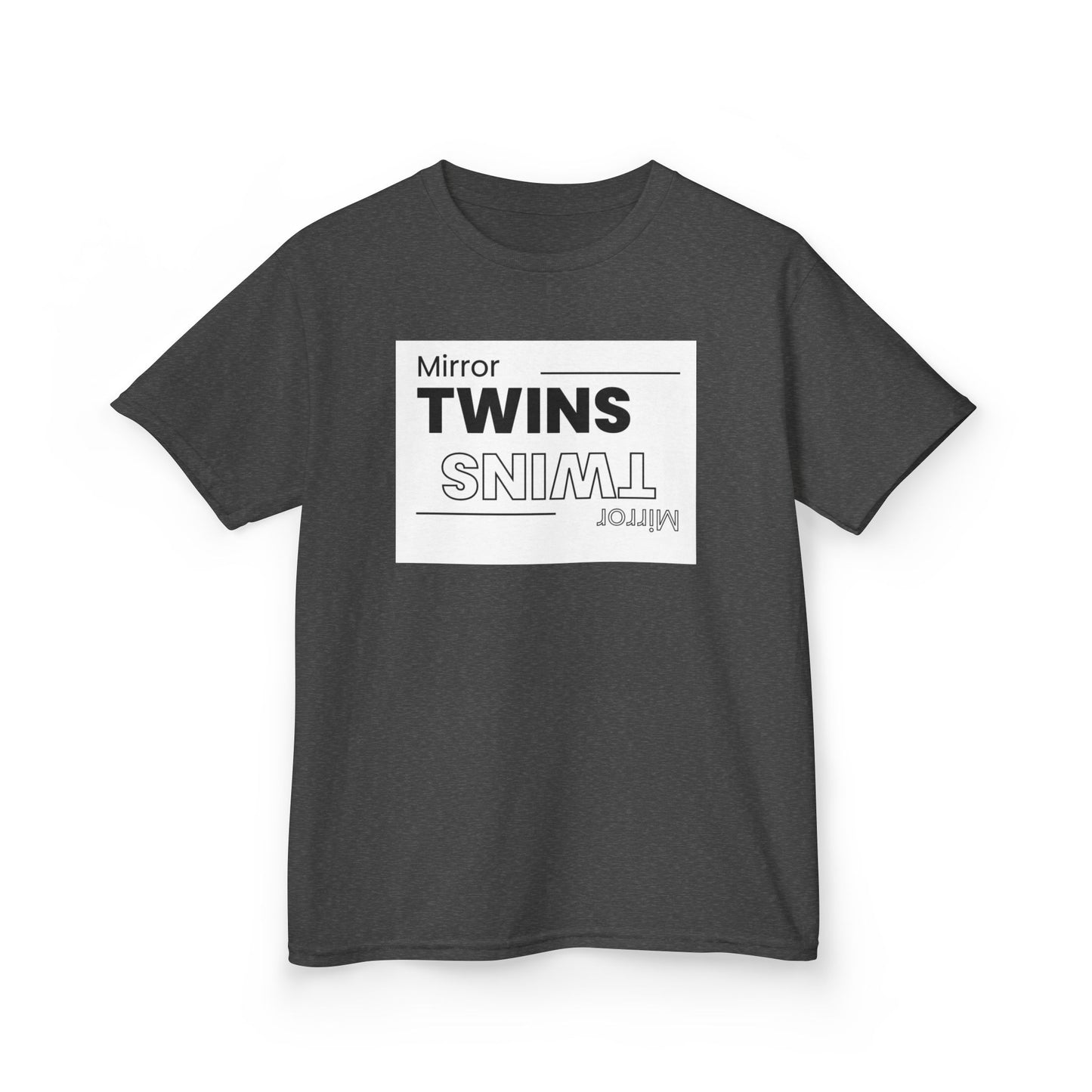 Mirror Twins Kids T-Shirt - Fun Mirror Design for Siblings