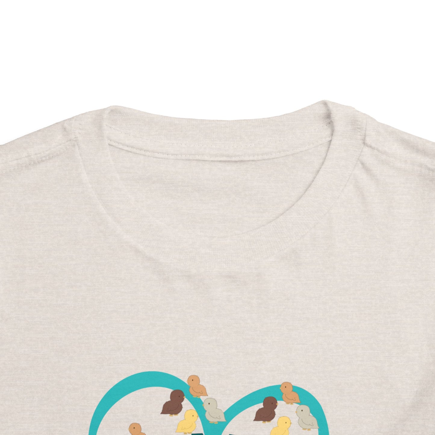 Toddler Easter Tee — "Chicks Love Me" Joke Heart Chick Pattern Shirt for boys