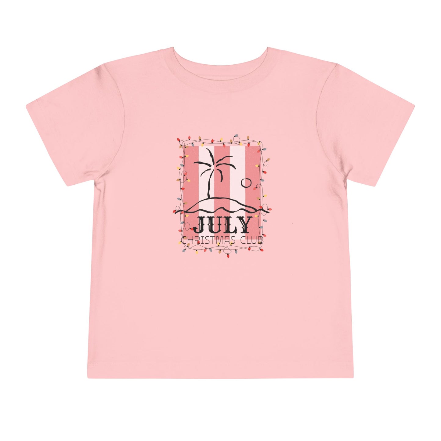 July Christmas Club- Toddler Tee — Cute Beach Holiday Shirt