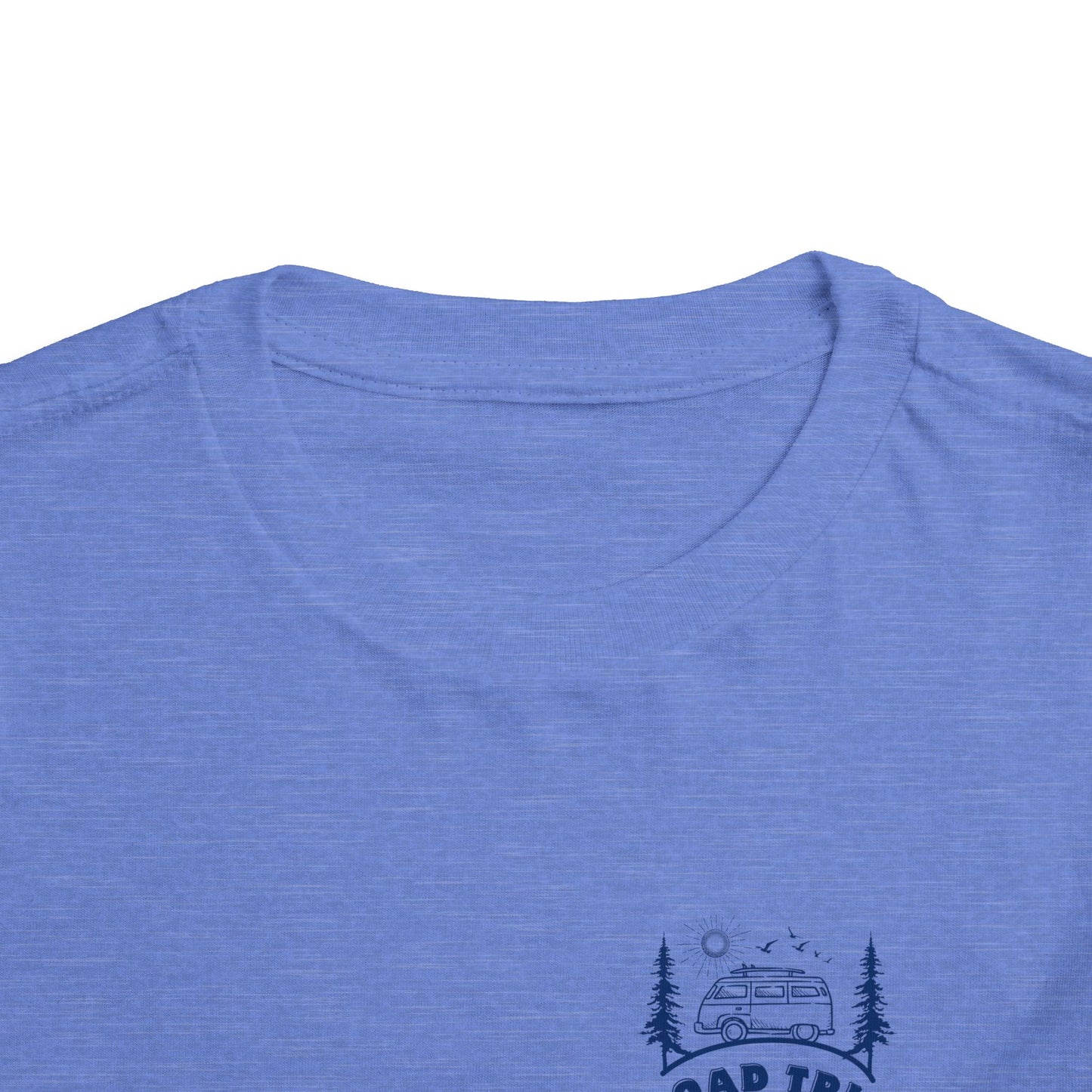 Toddler Triplet Shirt — 'Road Trip' Camper Van Graphic-Front and Back Designs