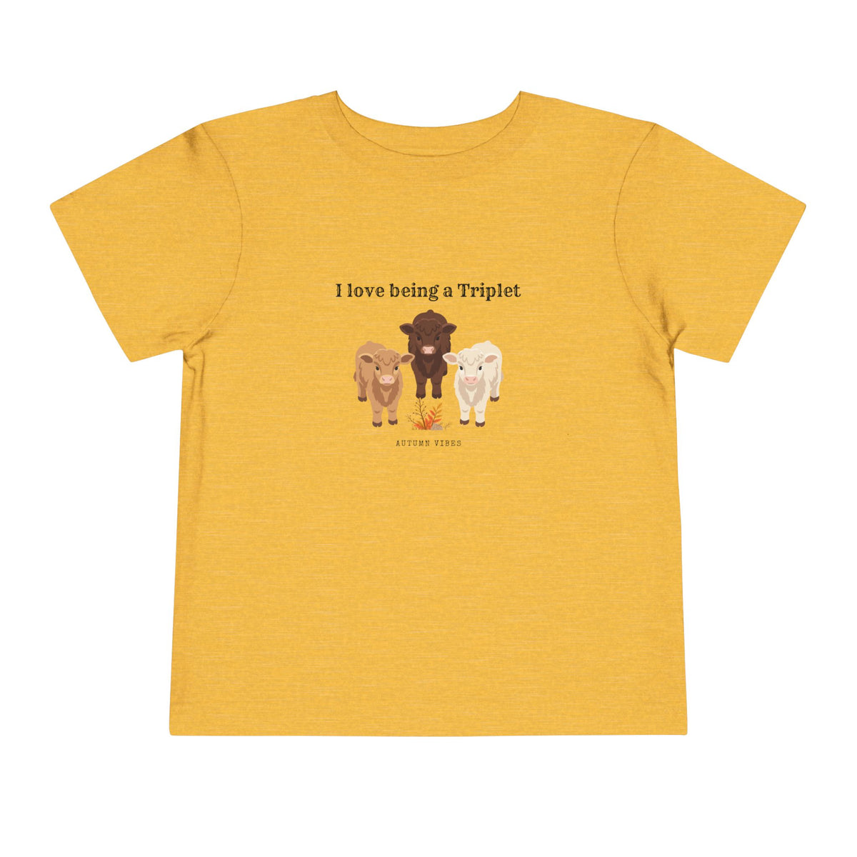 I Love Being a Triplet Toddler Tee – Cute Matching Sibling Autumn Shirt