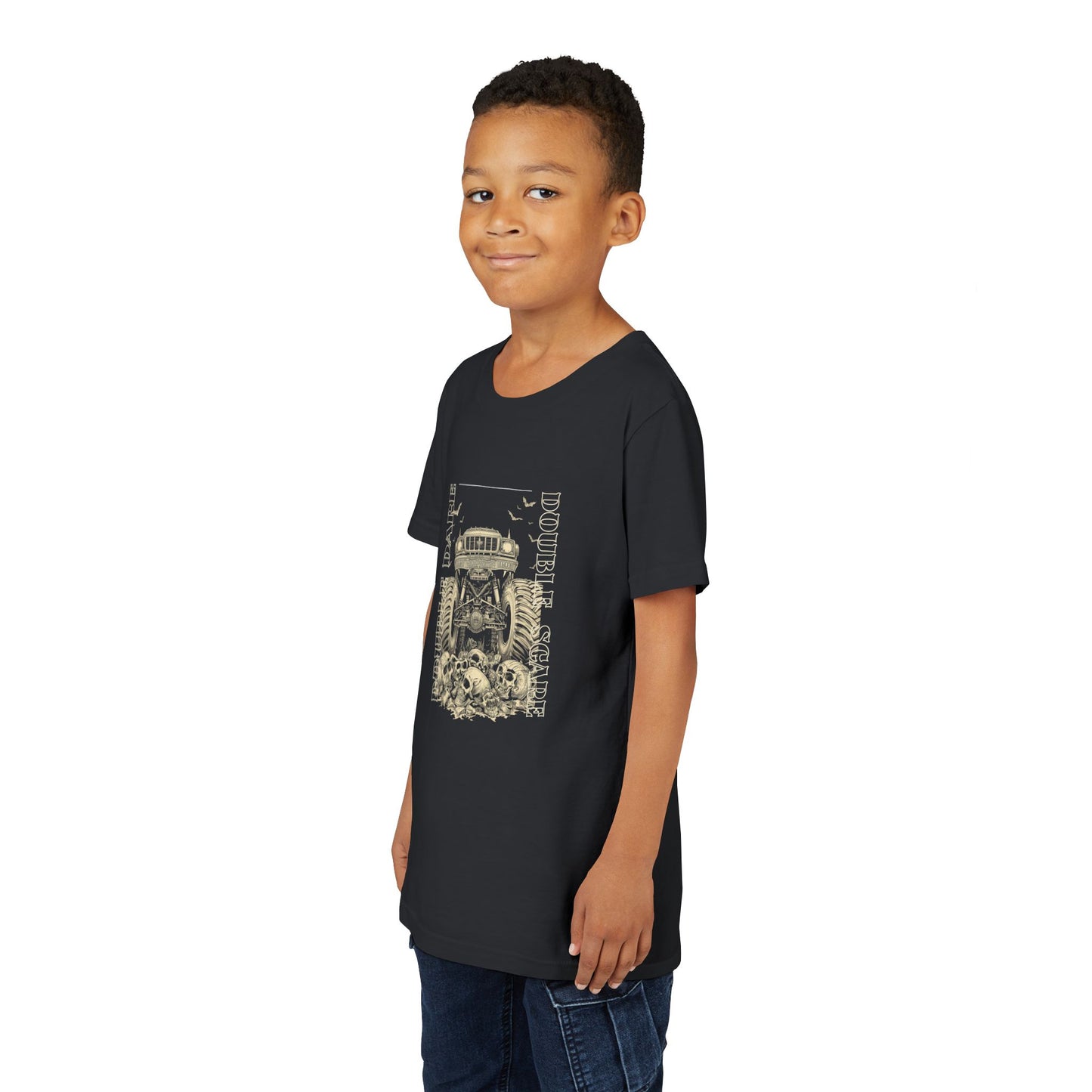 Double Dare-Double Scare- Monster Truck Twin Tee — Unisex