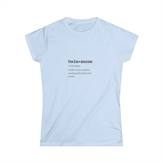 Twin Mom Definition Women's Softstyle Tee