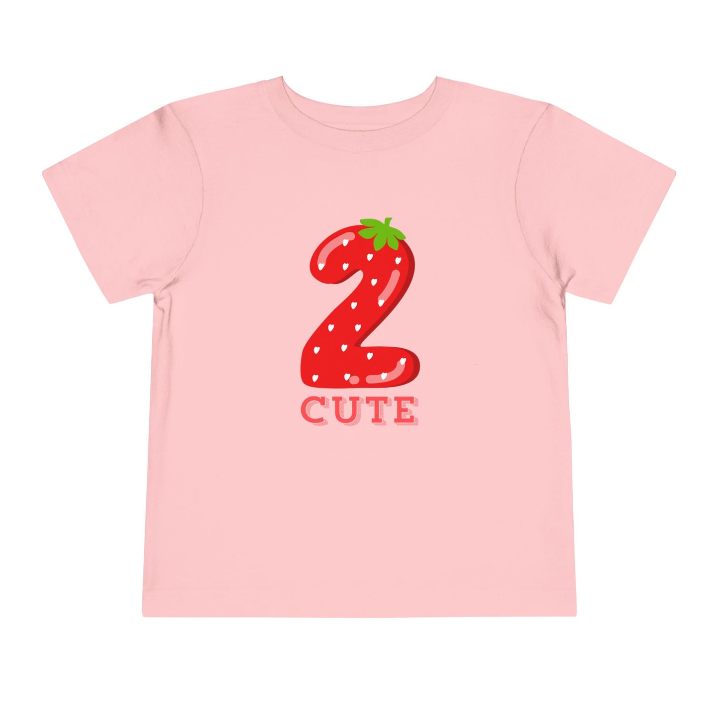2 Cute Strawberry Toddler Tee – 2nd Birthday Shirt