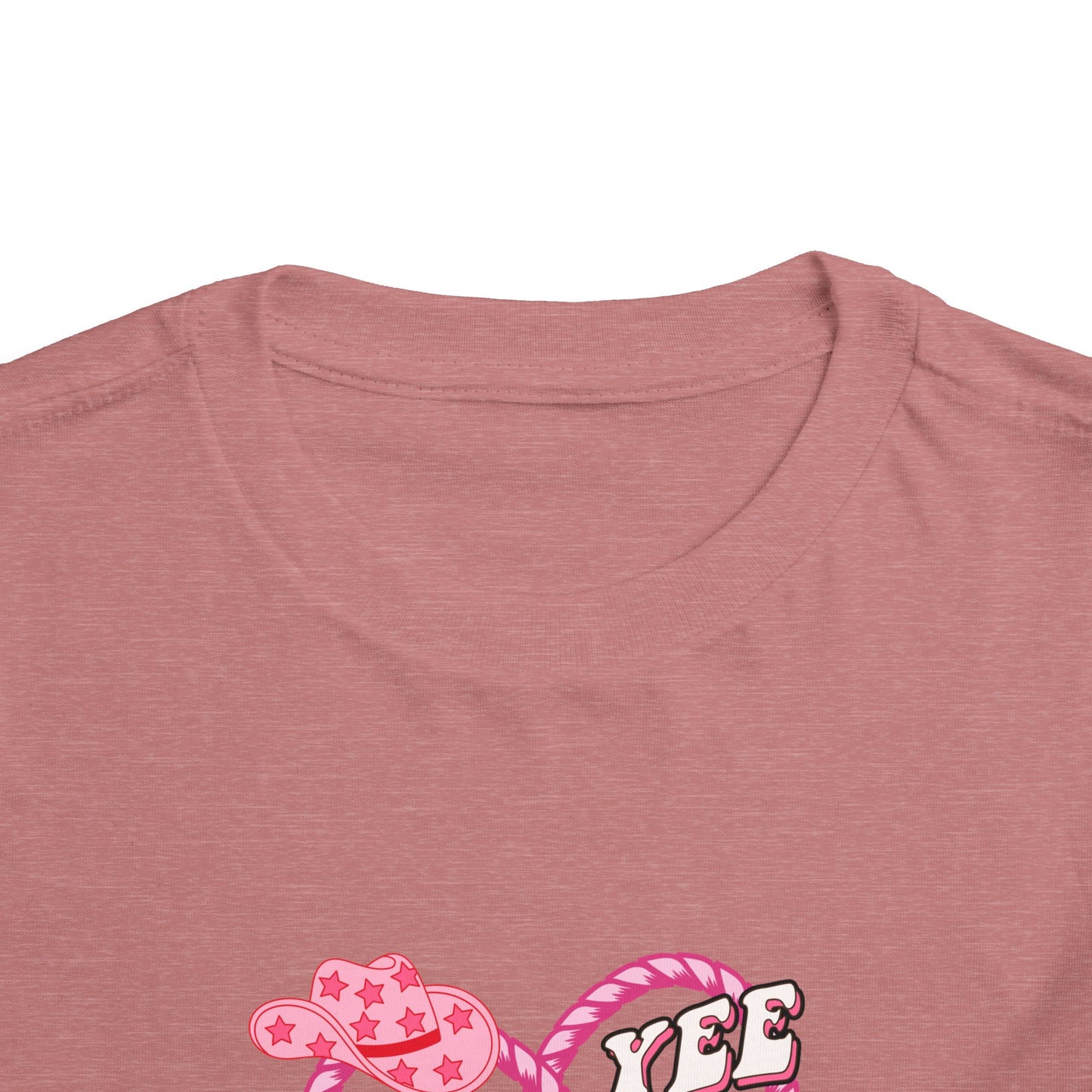 Twin Toddler Tee — 'Yee Haw Country Music Twincess' Pink Western Cowgirl Graphic