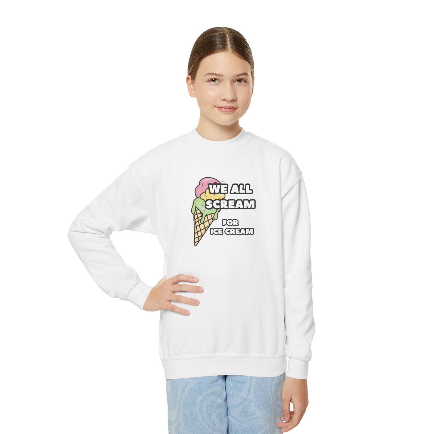 Mix and Match- 'We all Scream for Ice Cream' Fun Sweaters for kids, Ice Cream Lovers, Summer Vibes Clothing