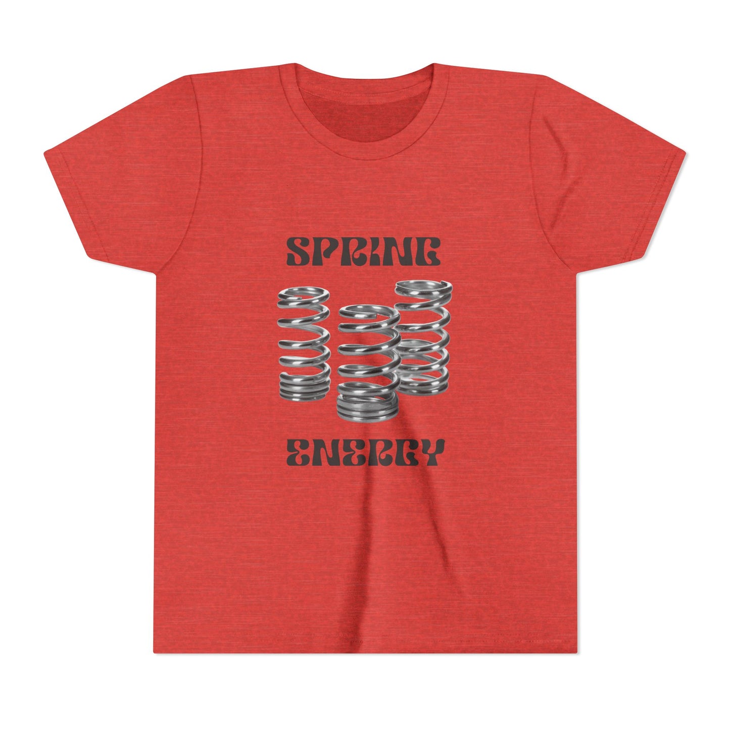 Spring Energy Unisex Youth T‑Shirt — Kids Graphic Tee with Coil Springs Design