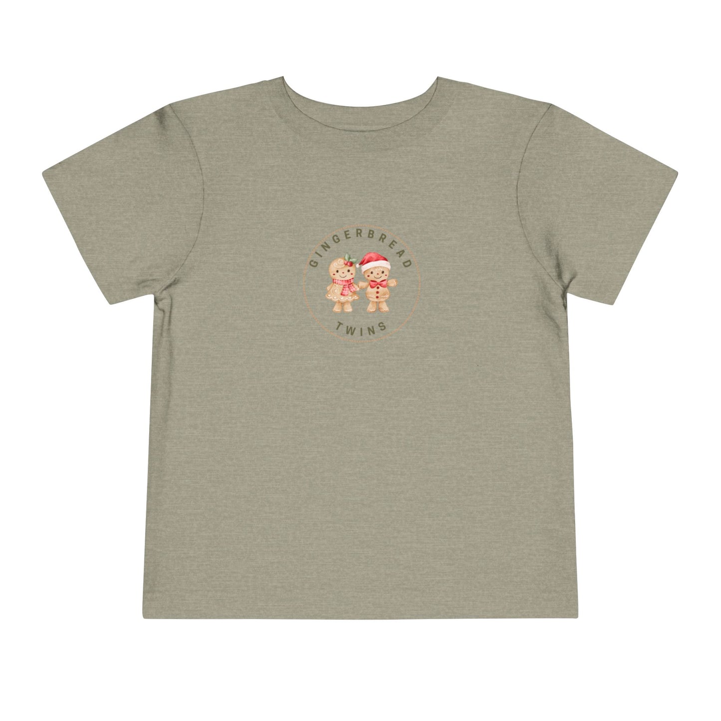 Gingerbread Girl and Boy Twin Toddler Tee (Ages 2 to 5 years old)