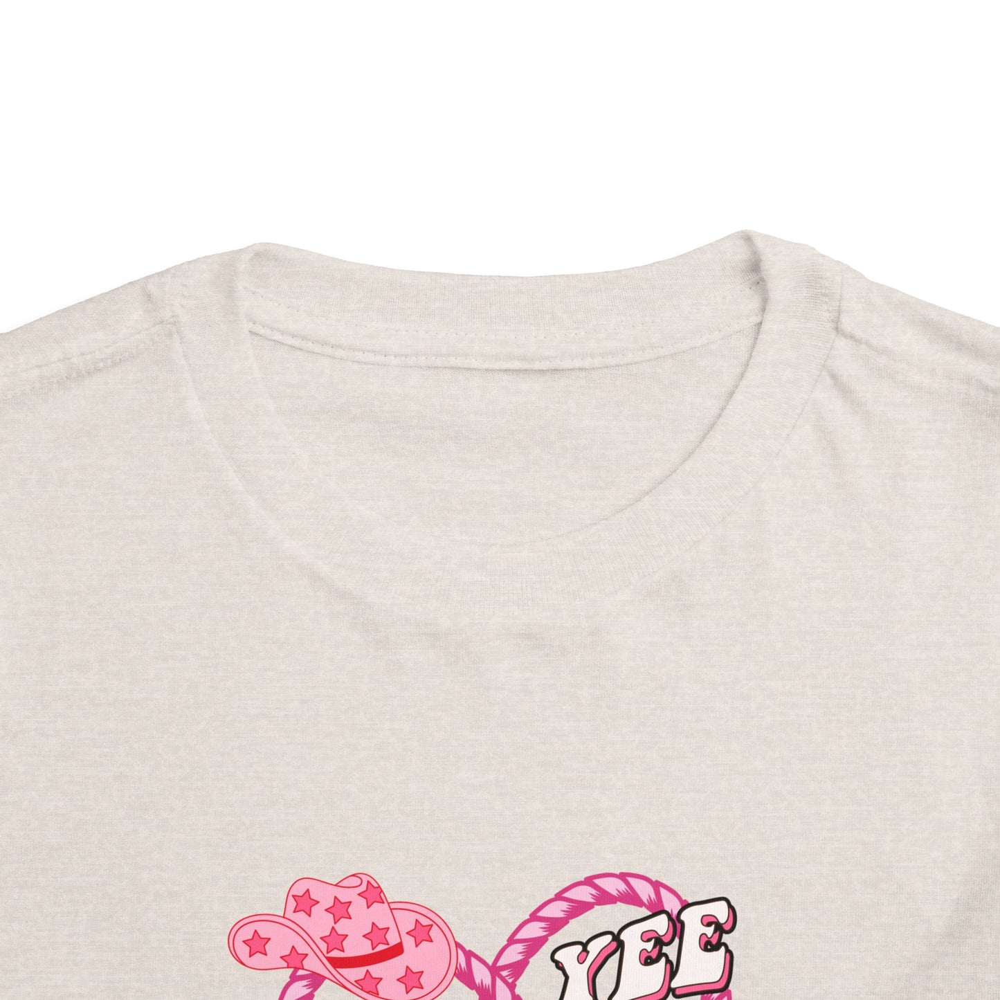 Twin Toddler Tee — 'Yee Haw Country Music Twincess' Pink Western Cowgirl Graphic
