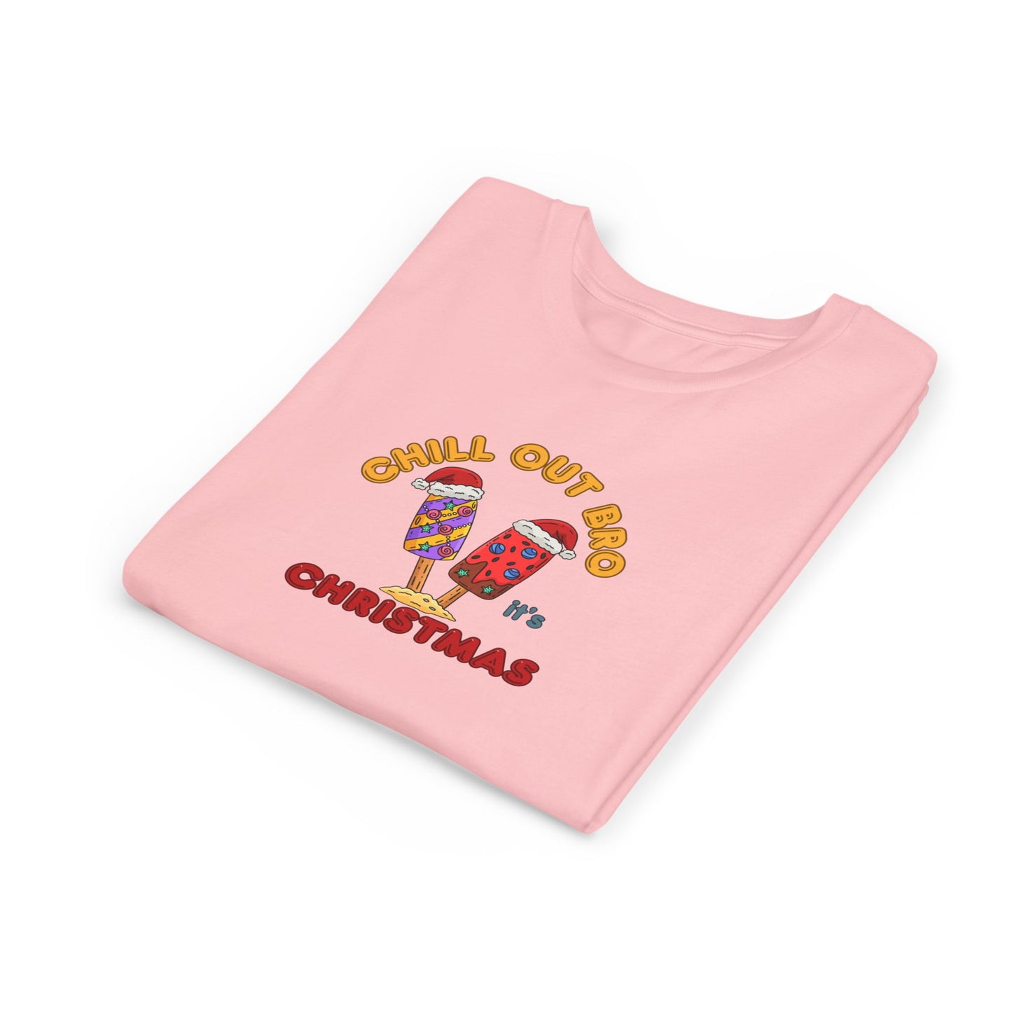 Chill Out Bro, It's Christmas- Young Adult- Popsicle Holiday Shirt