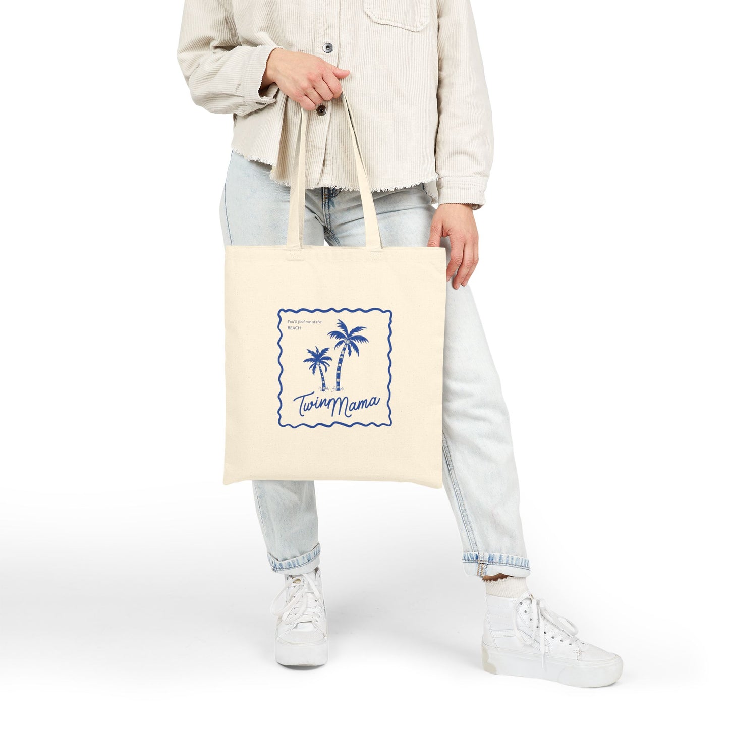 Twin Mama- Tote Bag — Palm Beach Canvas Tote | Beachy Motherhood Gift