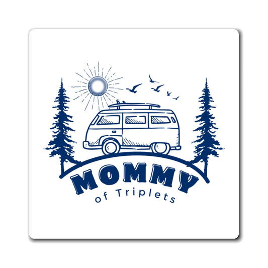 Mommy of Triplets- Camper Style Magnet Gift
