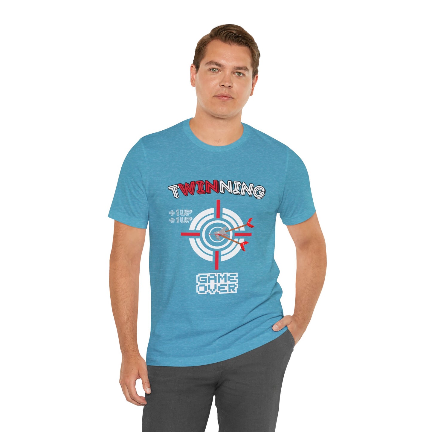 Twin Dad Tee — Retro Arcade Gamer T-Shirt