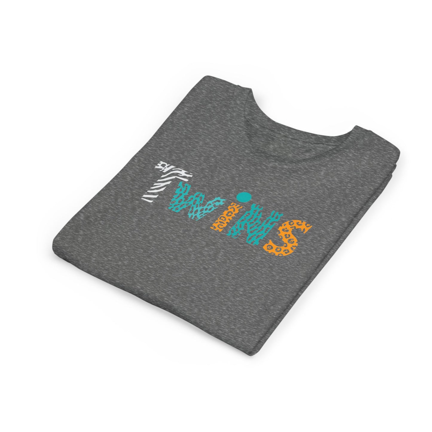 Teen/Pre-Teen "Twins" - Colorful Animal Print Kids T-Shirt