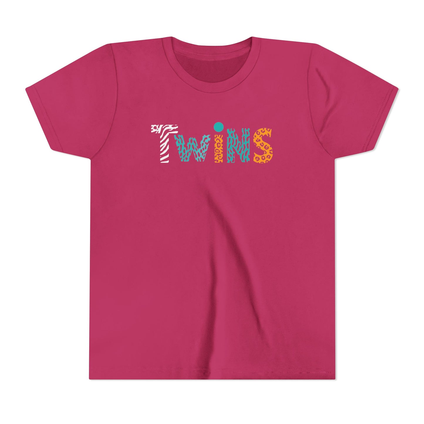 Teen/Pre-Teen "Twins" - Colorful Animal Print Kids T-Shirt