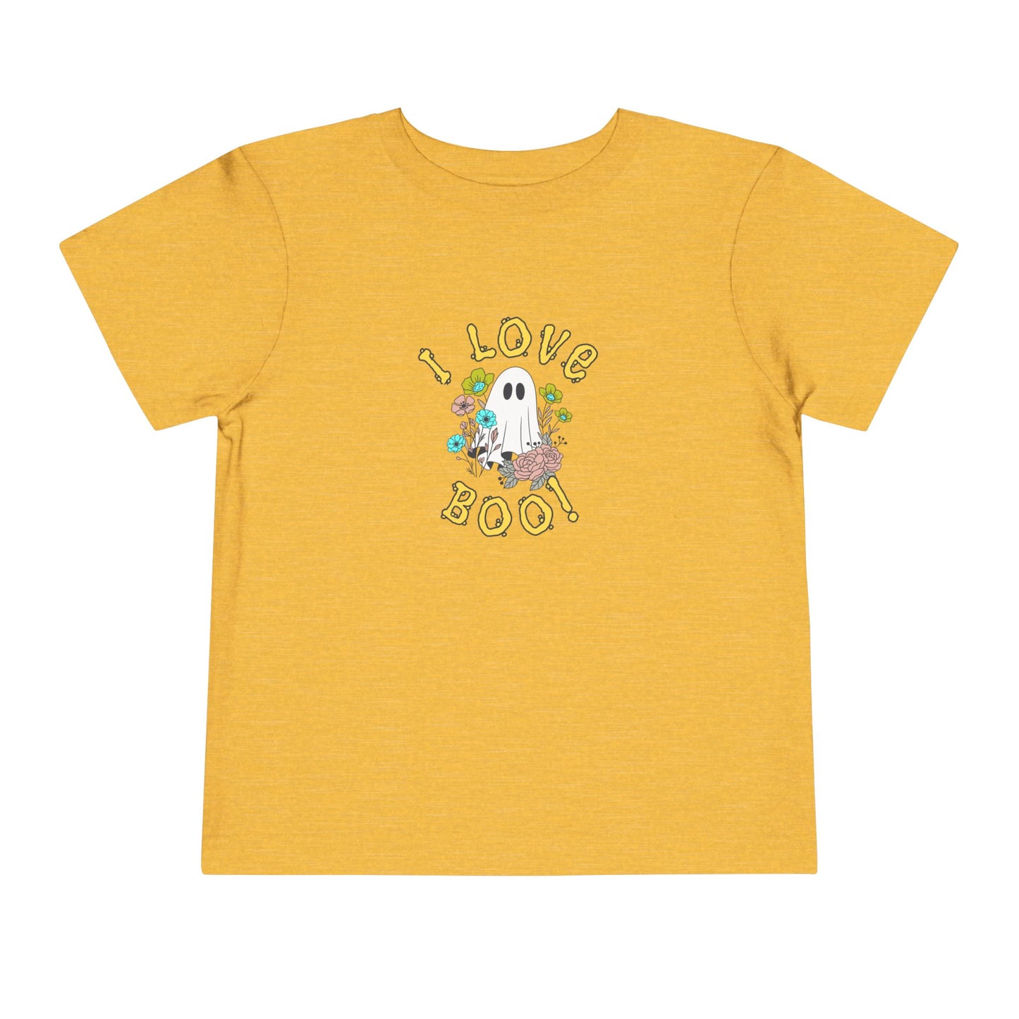 Adorable Toddler Halloween T-shirt - I Love Boo! Cute Ghost Design for Kids, Halloween Costume, Fall Celebration, Trick-or-Treat
